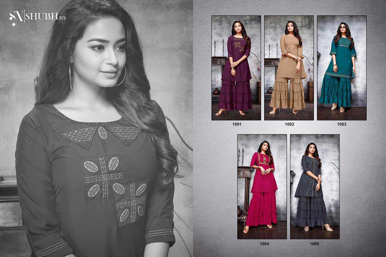 Shubh Nx Apoorva Vol-1 Muslin Sharara Kurti Sets Shubh Nx Apoorva Vol-1 Muslin Sharara Kurti Sets